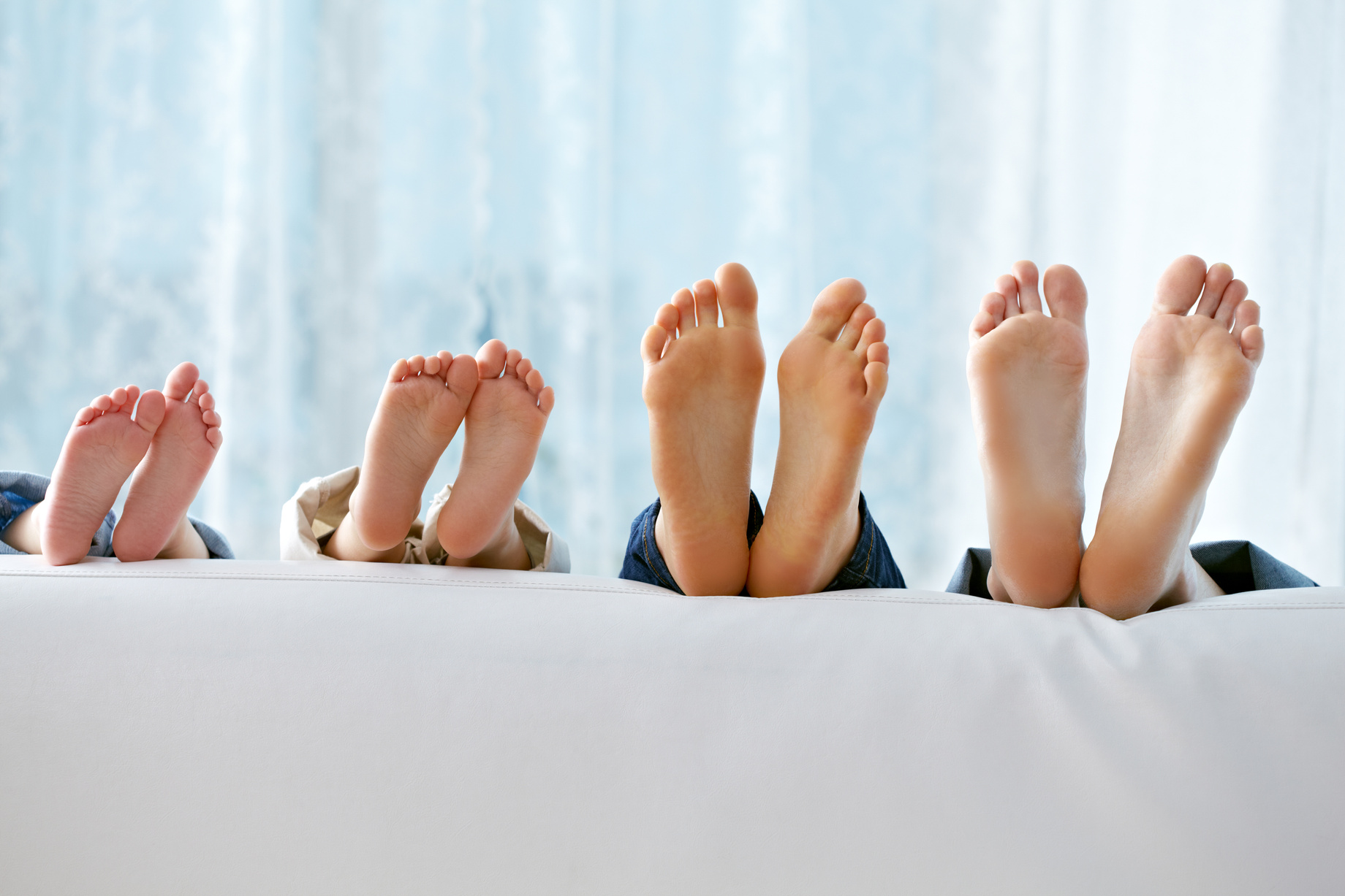 Feet of family